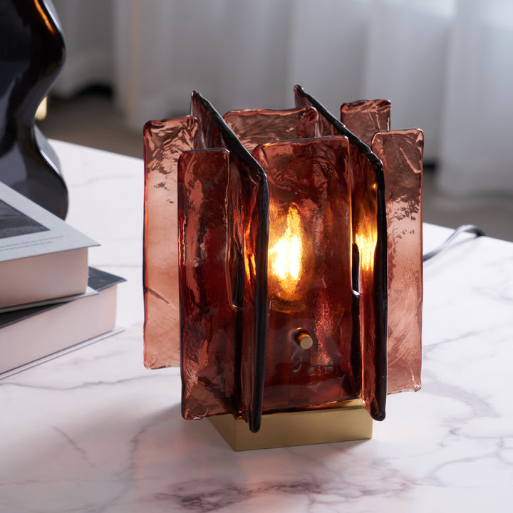Amber Building Block Table Lamp - Vakkerlight