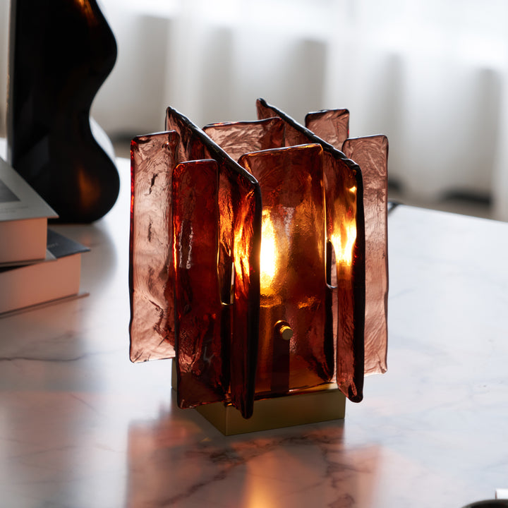 Amber Building Block Table Lamp - Vakkerlight