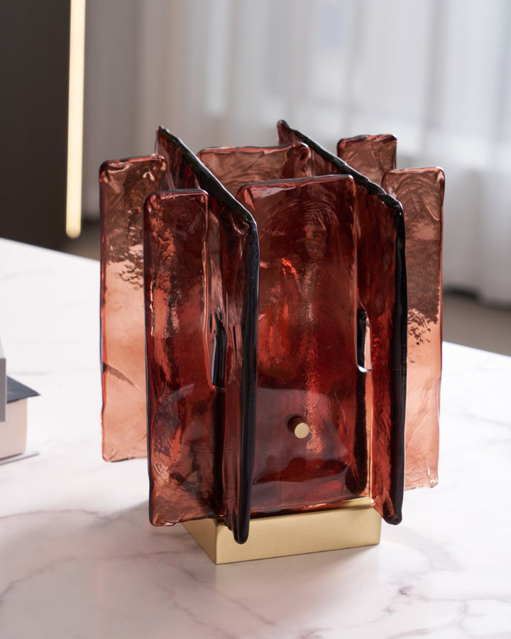 Amber Building Block Table Lamp - Vakkerlight