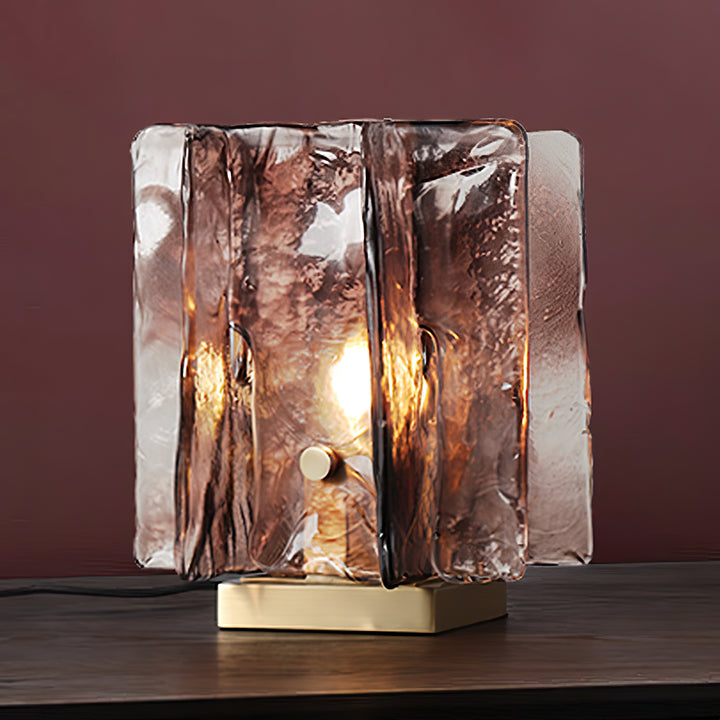 Amber Building Block Table Lamp