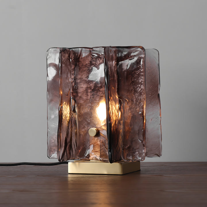 Amber Building Block Table Lamp