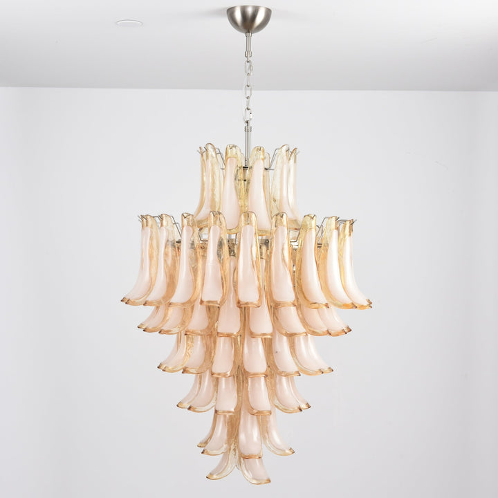 Amber Cloud Murano Glass Petals Chandelier - Vakkerlight