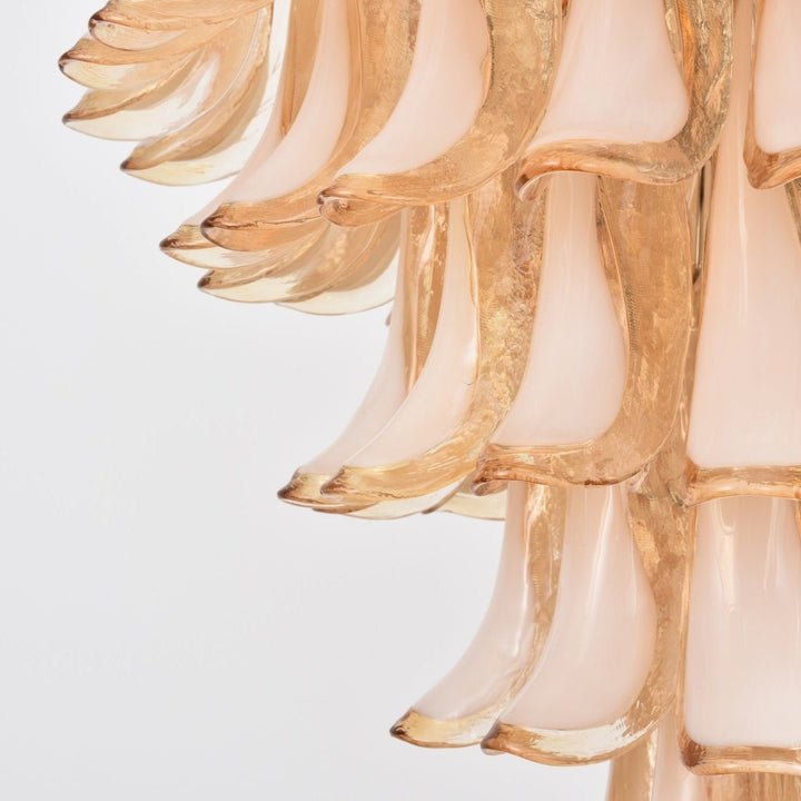 Amber Cloud Murano Glass Petals Chandelier - Vakkerlight