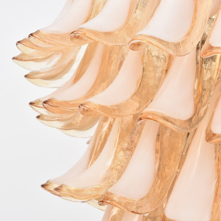 Amber Cloud Murano Glass Petals Chandelier - Vakkerlight