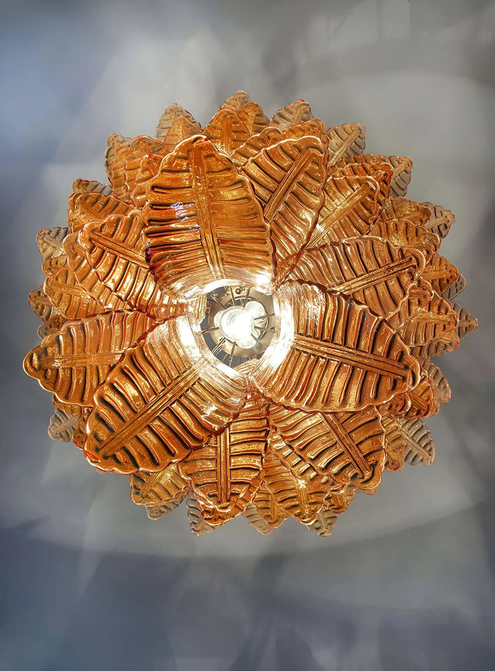 Amber Leaf Cascade Chandelier - Vakkerlight