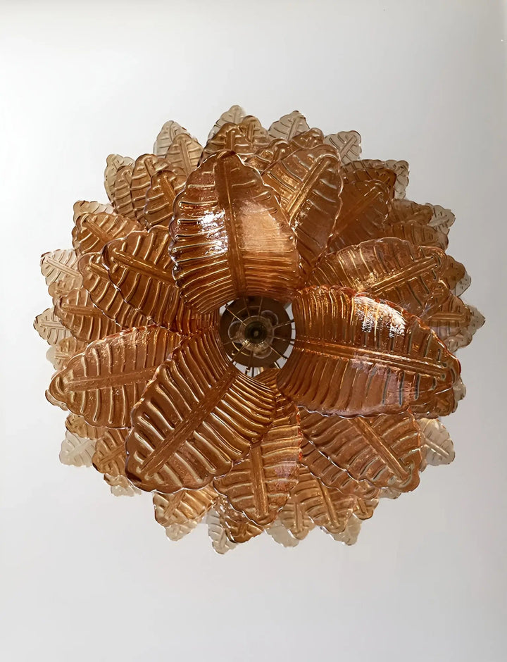 Amber Leaf Cascade Chandelier - Vakkerlight