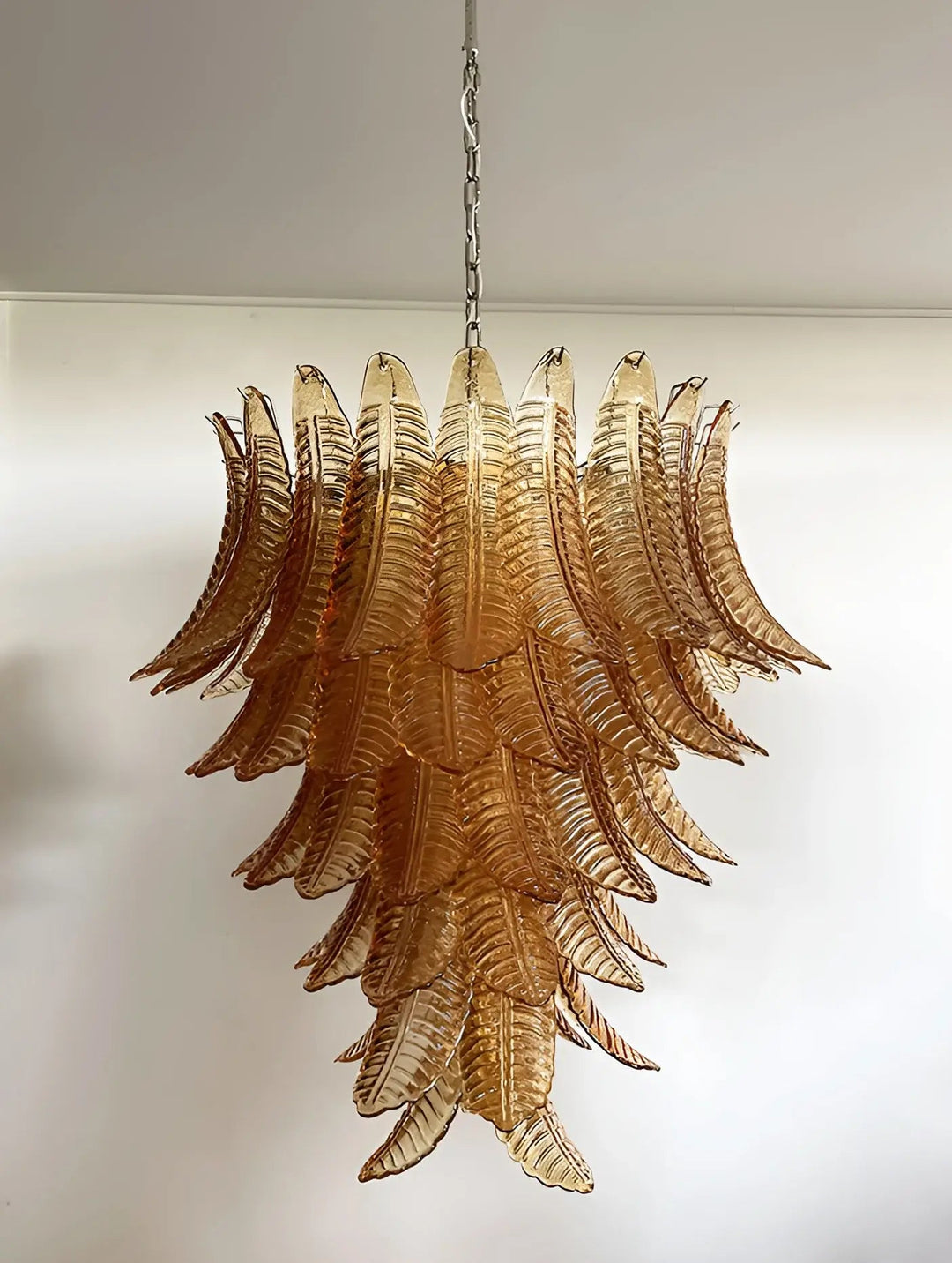 Amber Leaf Cascade Chandelier - Vakkerlight