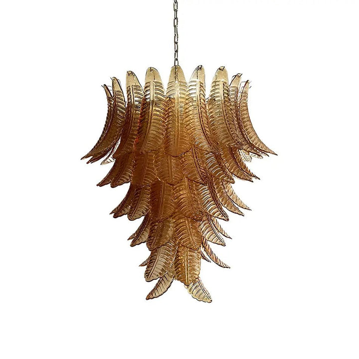 Amber Leaf Cascade Chandelier - Vakkerlight