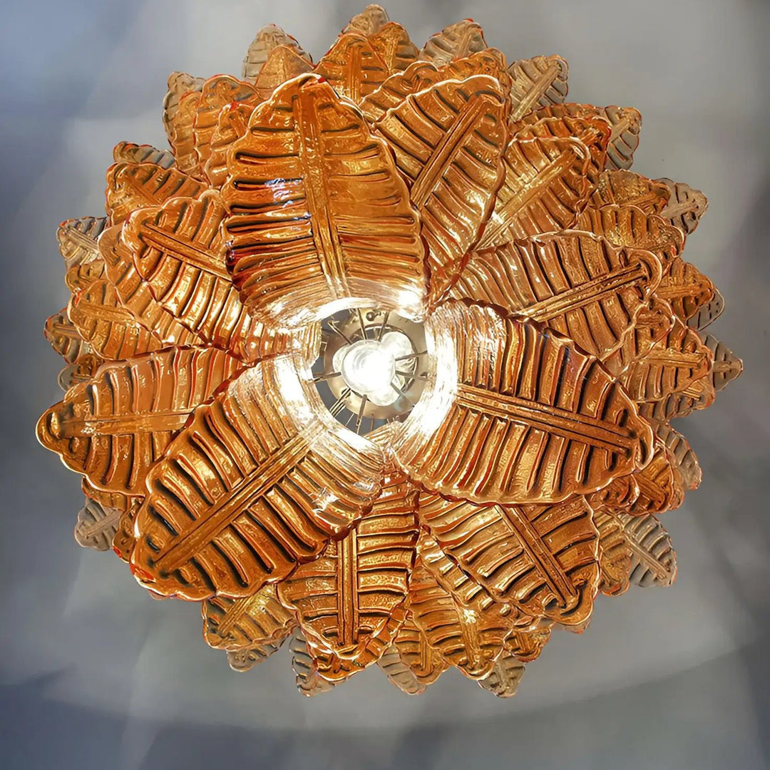 Amber Leaf Cascade Chandelier - Vakkerlight