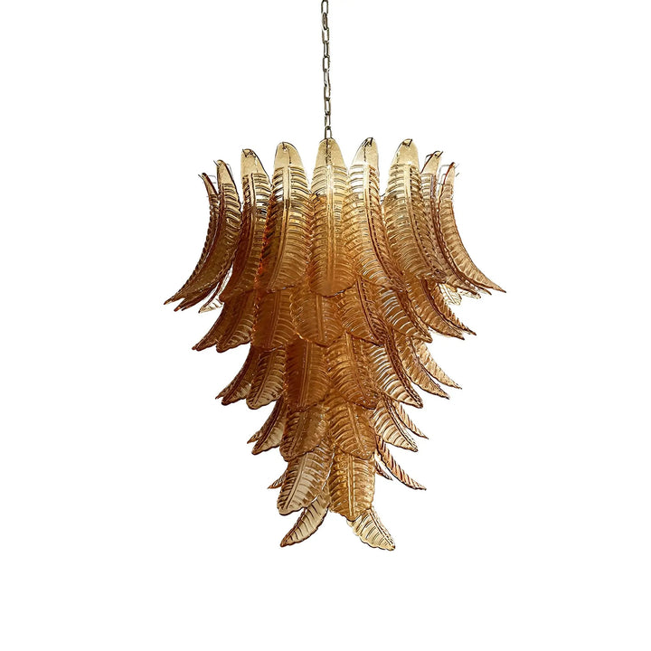 Amber Leaf Cascade Chandelier - Vakkerlight