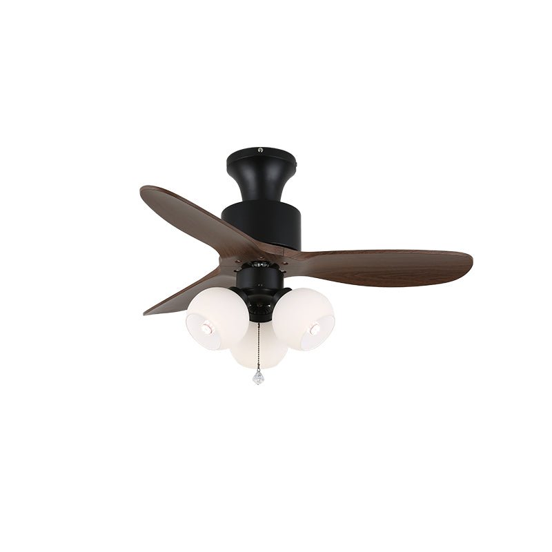 Amberglo Retro Ceiling Fan Light - Vakkerlight