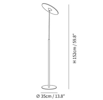Ambra LED Vloerlamp — Dimension drawings 1