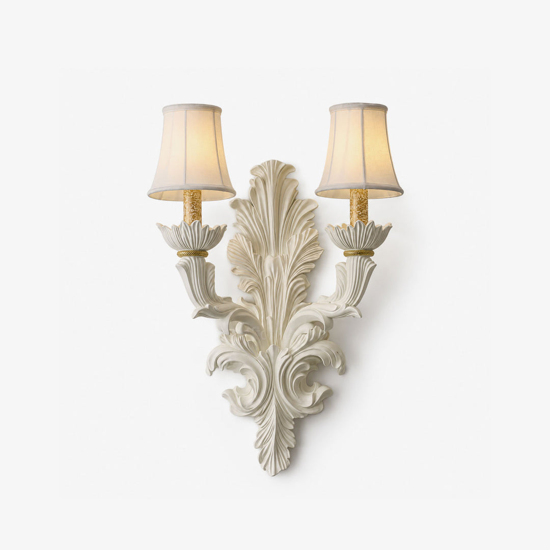 Amelie Plaster Leaf Wall Sconce