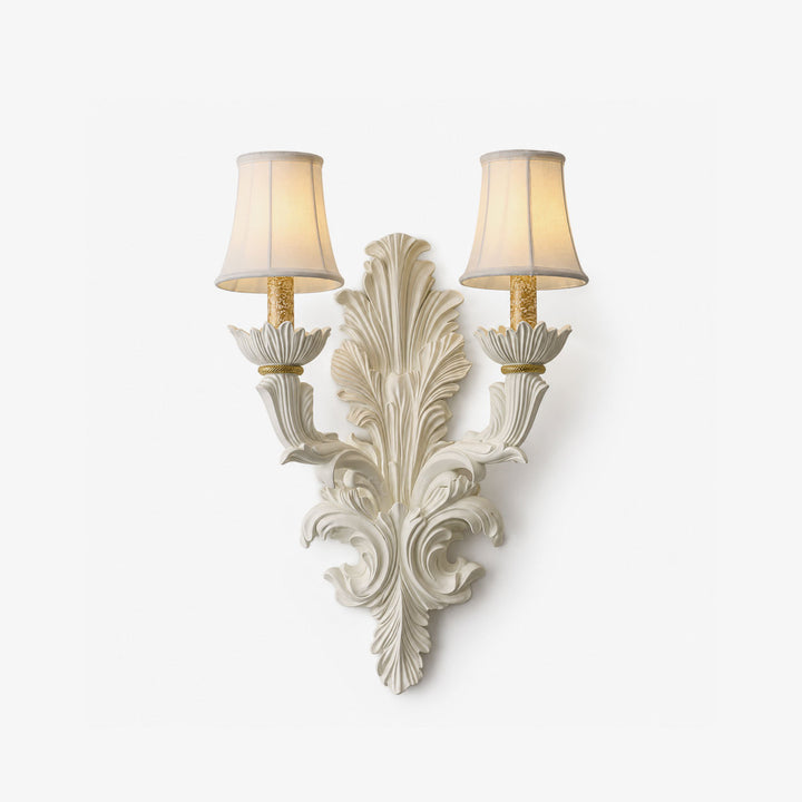 Amelie Plaster Leaf Wall Sconce