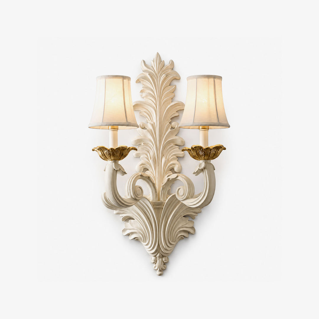 Amelie Plaster Leaf Wall Sconce