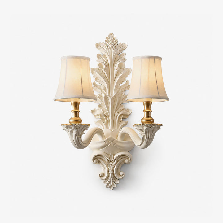 Amelie Plaster Leaf Wall Sconce