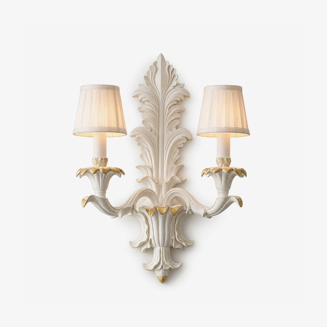 Amelie Plaster Leaf Wall Sconce