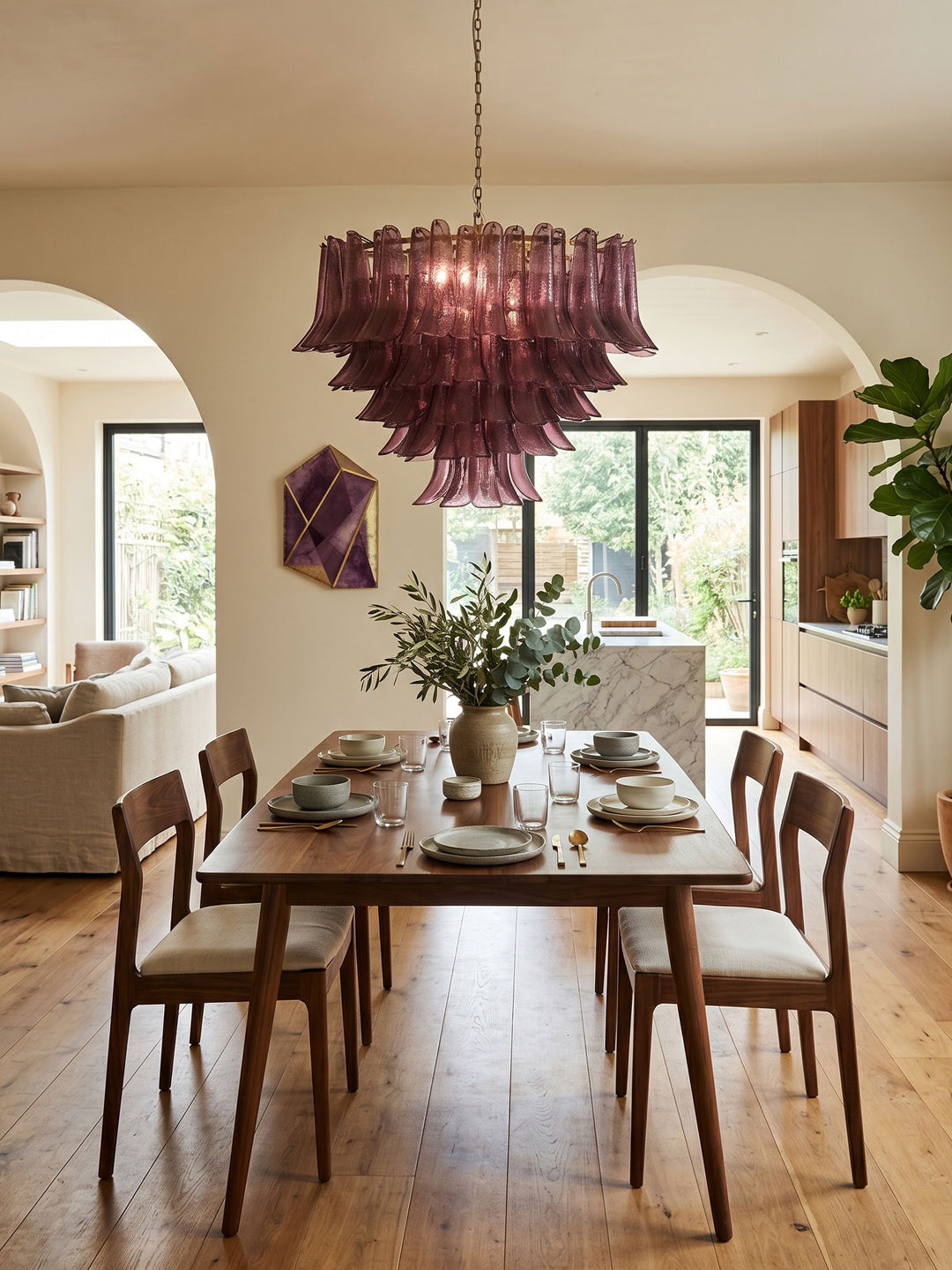 Amethyst Bloom Chandelier - Vakkerlight