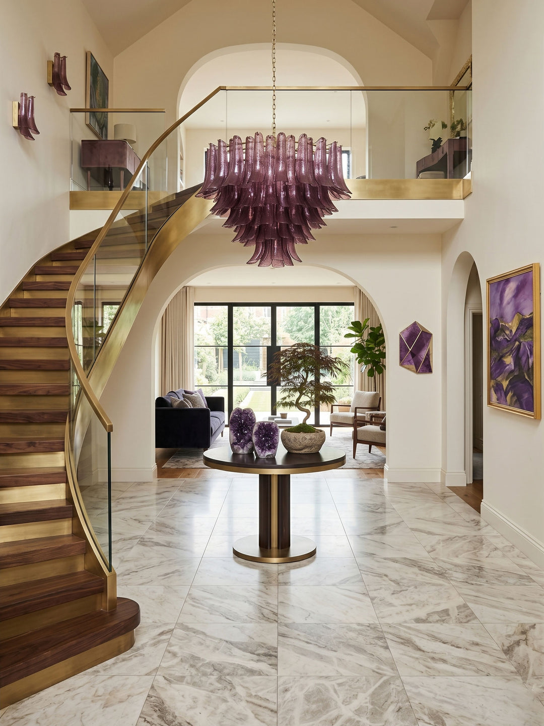 Amethyst Bloom Chandelier - Vakkerlight
