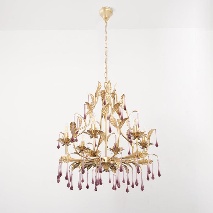 Amethyst Drops Crystal Chandelier - Vakkerlight