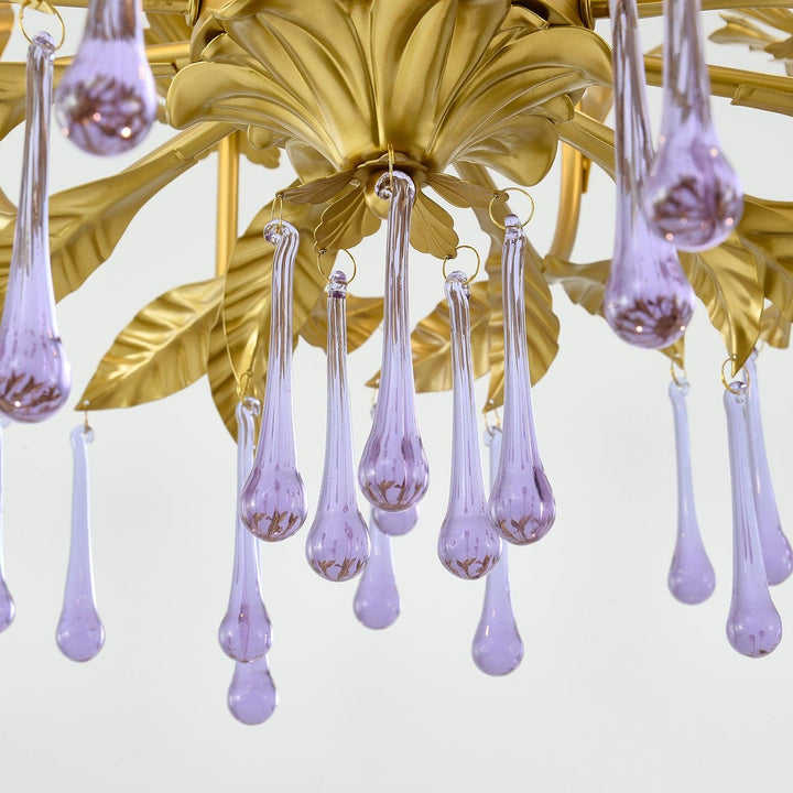 Amethyst Drops Crystal Chandelier - Vakkerlight