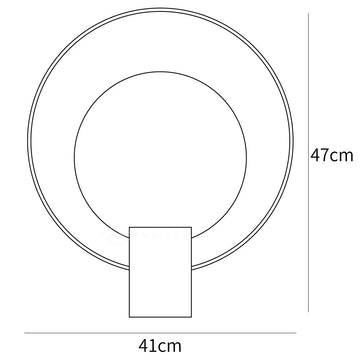 Amos Camden Tafellamp — Dimension drawings 1