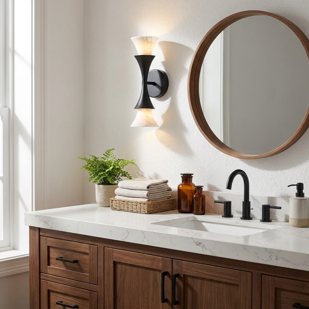 Amphora Alabaster Wall Sconce