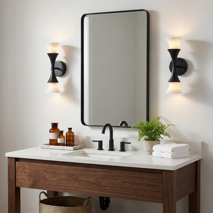 Amphora Alabaster Wall Sconce