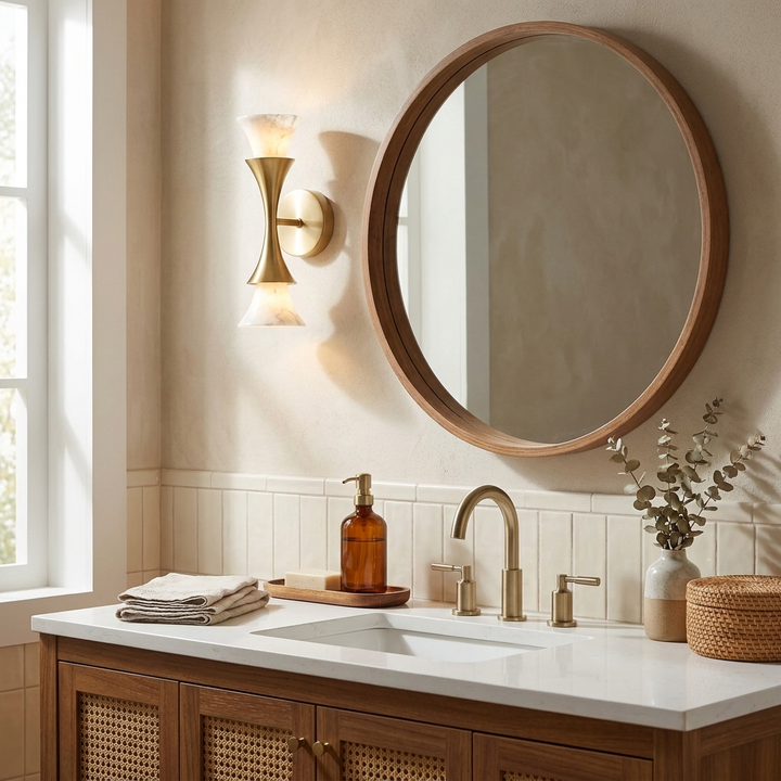 Amphora Alabaster Wall Sconce