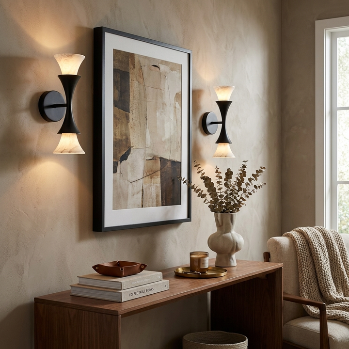 Amphora Alabaster Wall Sconce
