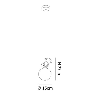 Animal and Moon Pendelleuchte — Maßzeichnungen 1
