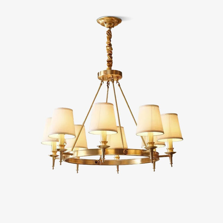 Antique Brass Chandelier - Vakkerlight