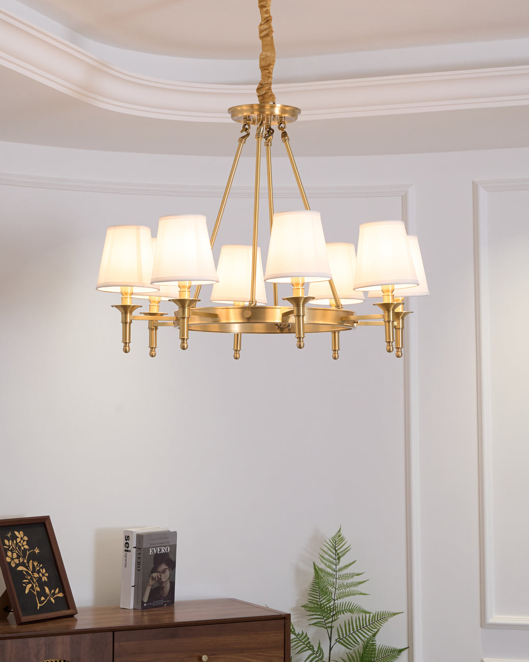 Antique Brass Chandelier - Vakkerlight