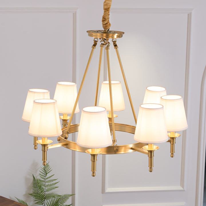 Antique Brass Chandelier - Vakkerlight