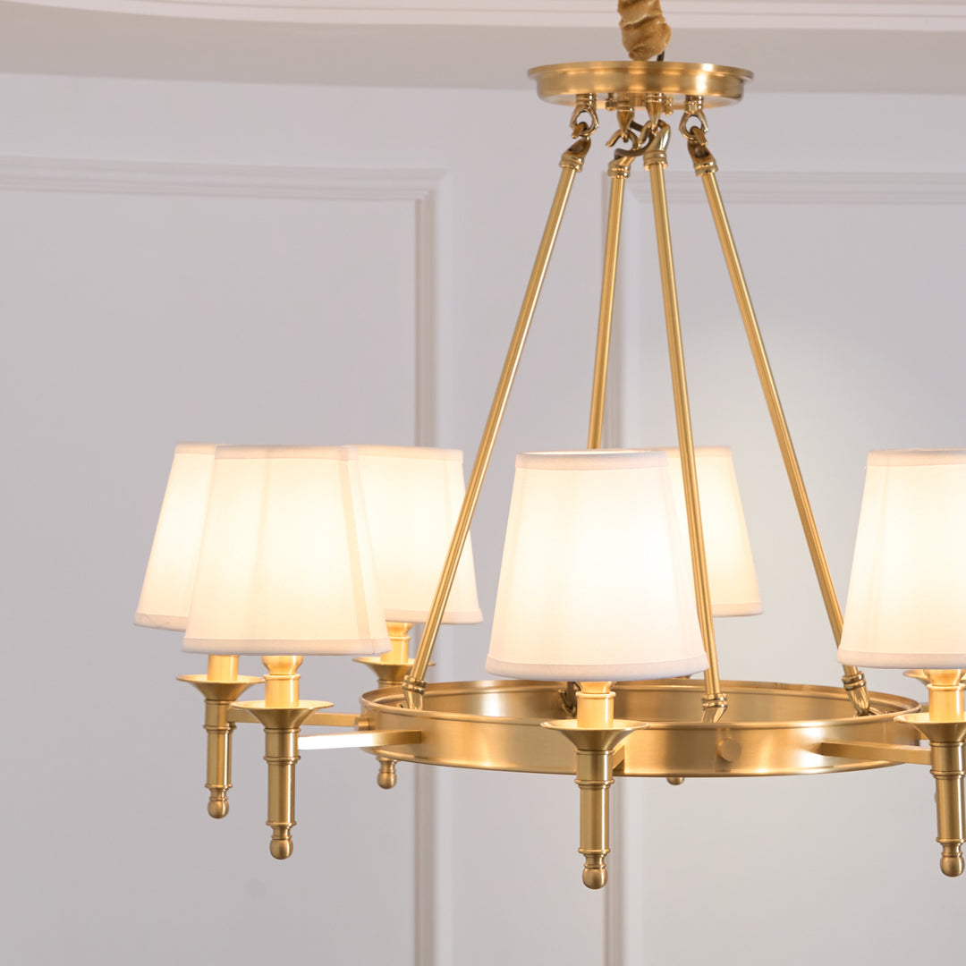 Antique Brass Chandelier - Vakkerlight