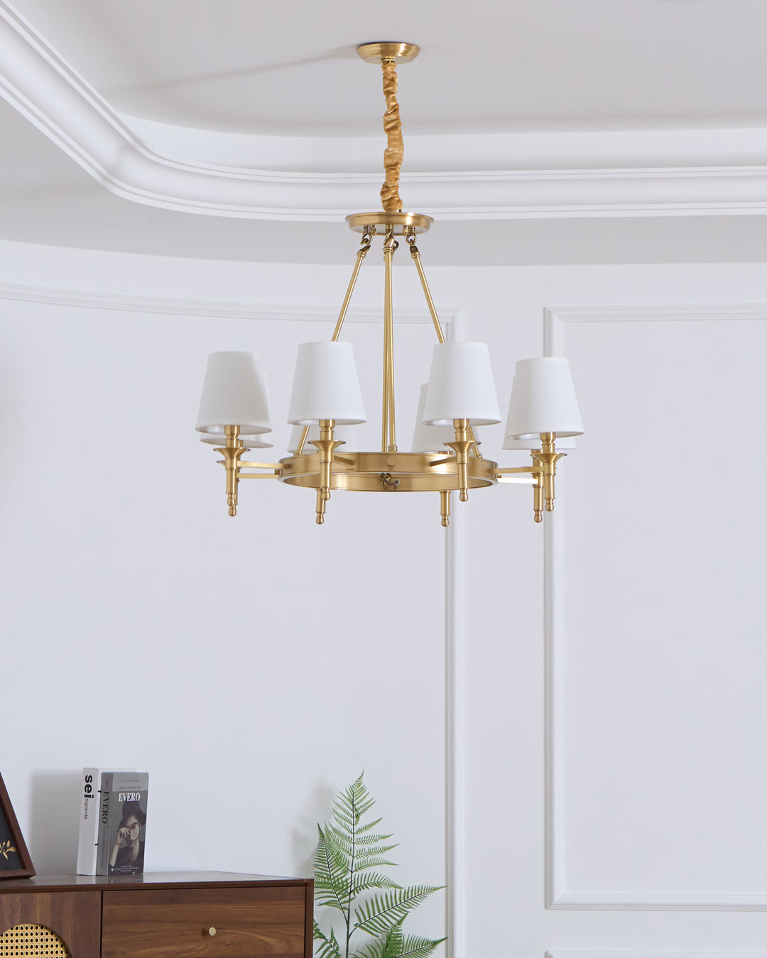 Antique Brass Chandelier - Vakkerlight