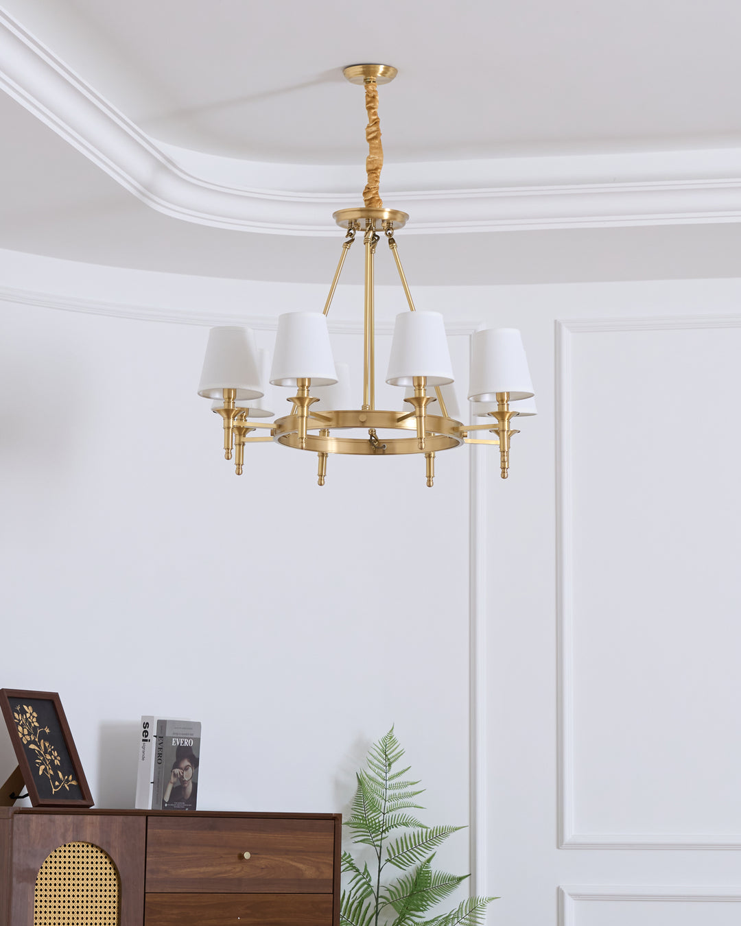 Antique Brass Chandelier - Vakkerlight