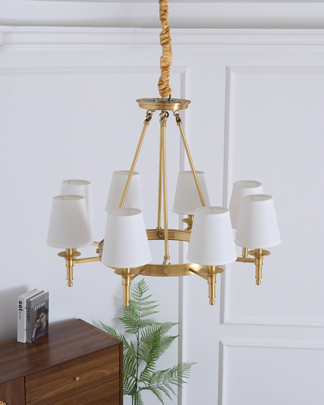 Antique Brass Chandelier - Vakkerlight