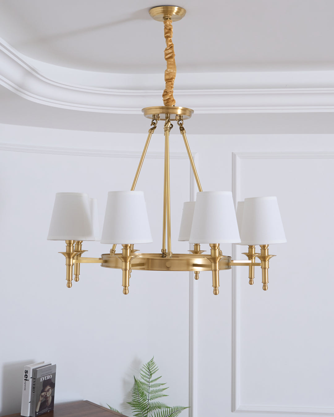 Antique Brass Chandelier - Vakkerlight