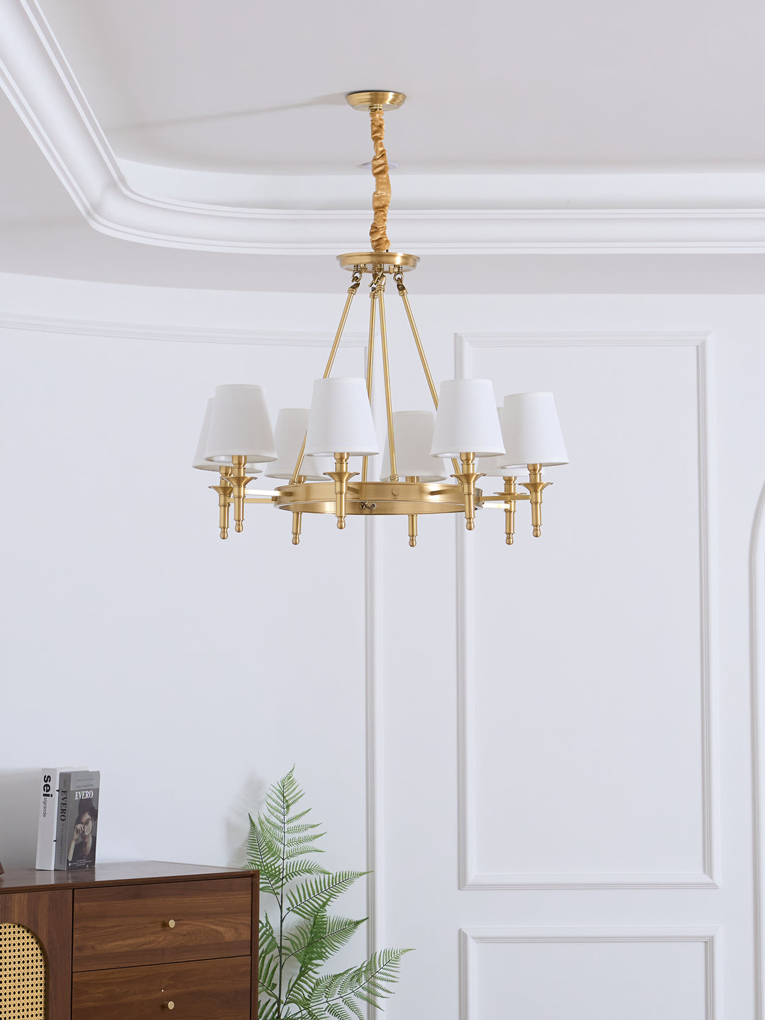 Antique Brass Chandelier - Vakkerlight