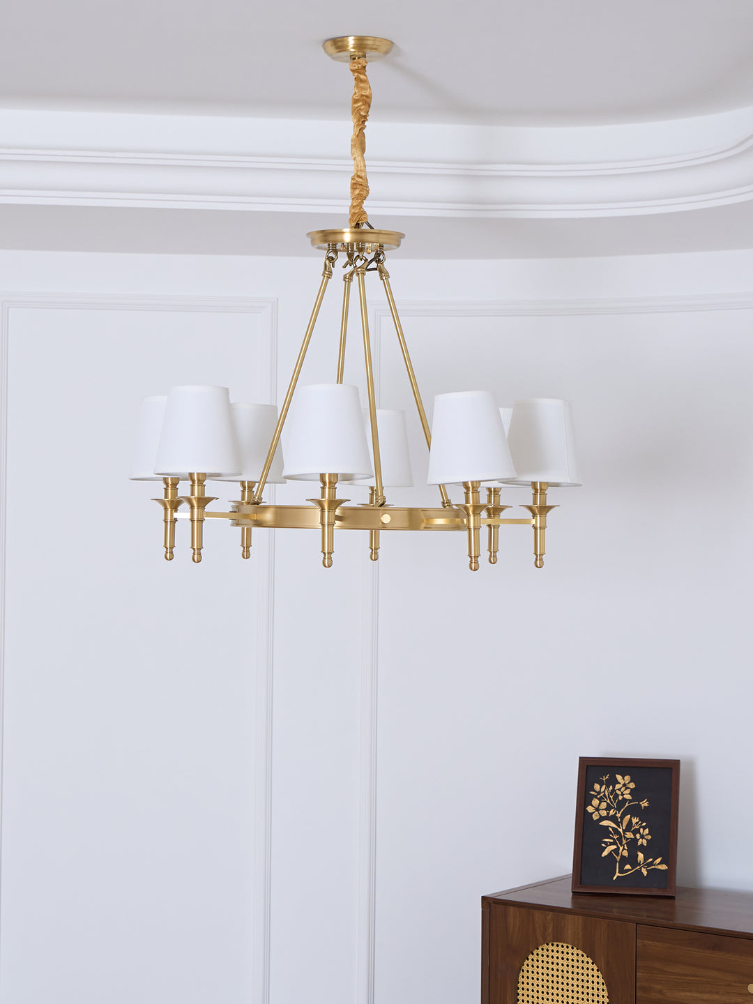 Antique Brass Chandelier - Vakkerlight