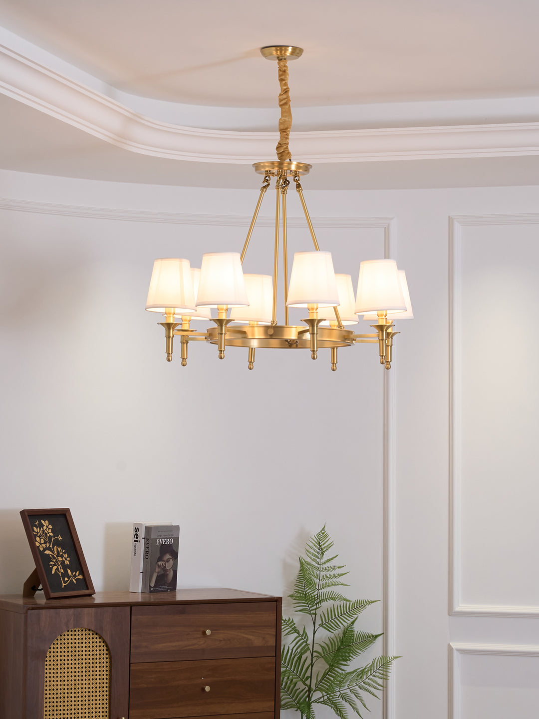 Antique Brass Chandelier - Vakkerlight