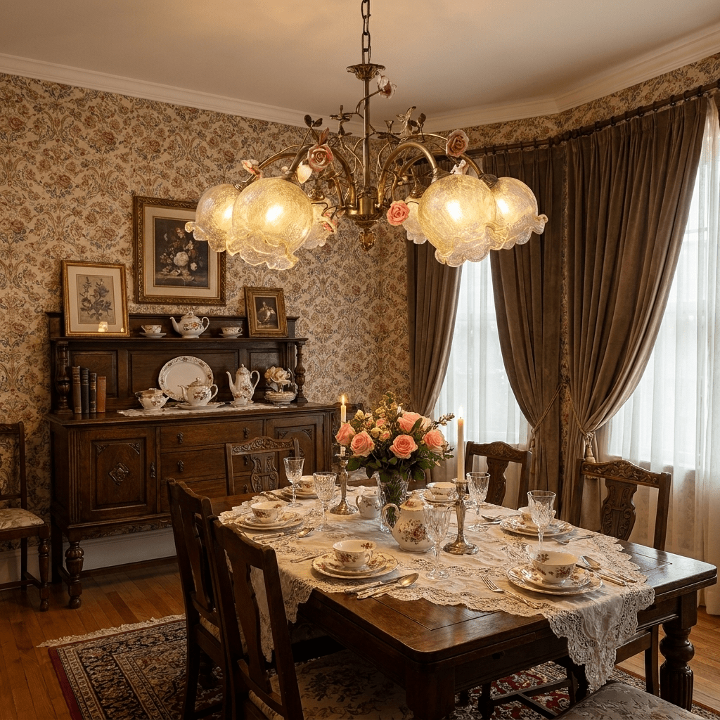 Antique Brass Rose Chandelier - Vakkerlight