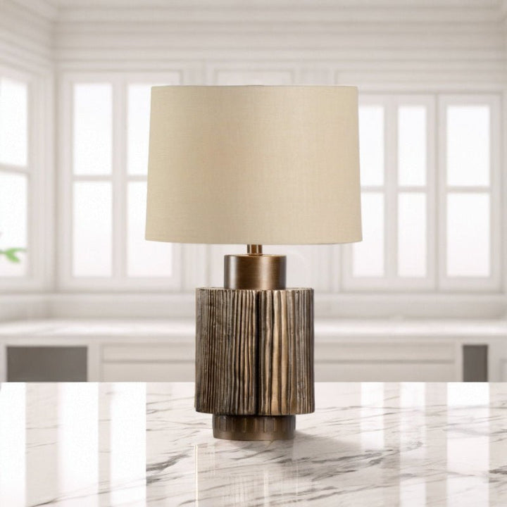 Antique Groove Table Lamp - Vakkerlight