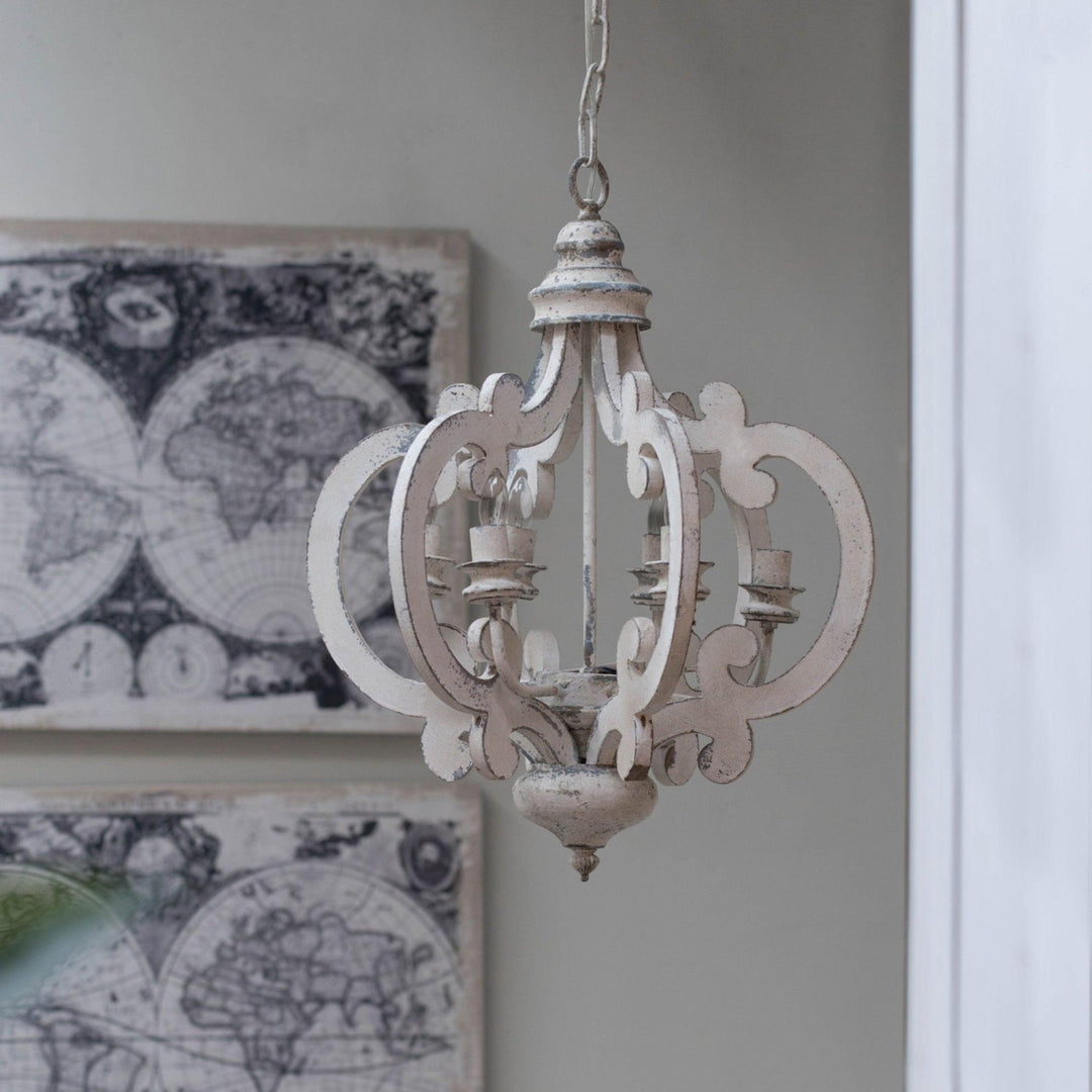 Antique White Style Chandelier - Vakkerlight