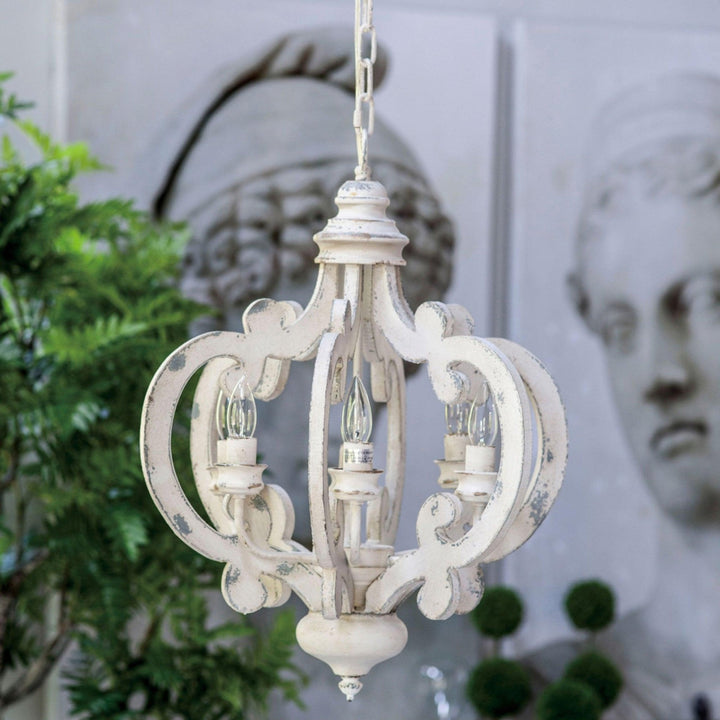 Antique White Style Chandelier - Vakkerlight