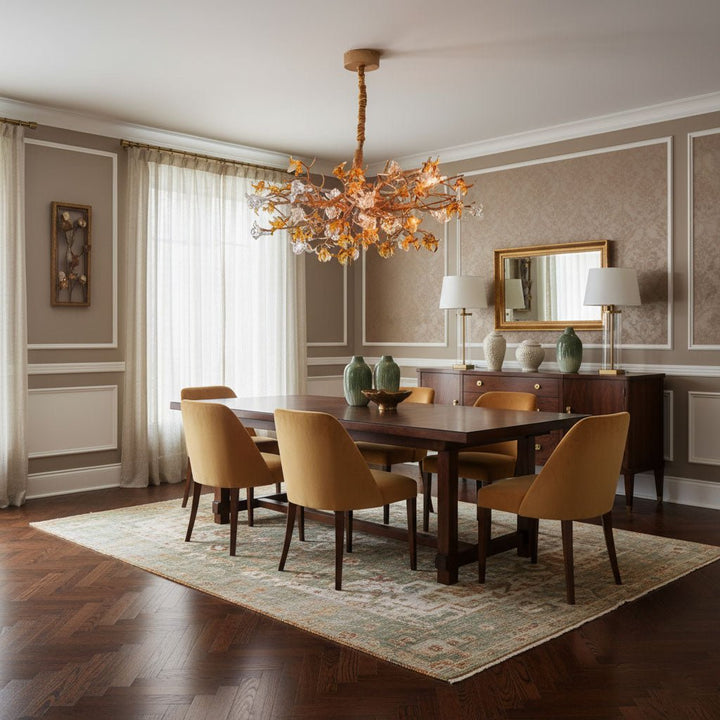 Aosta Brass Branch Chandelier - Vakkerlight