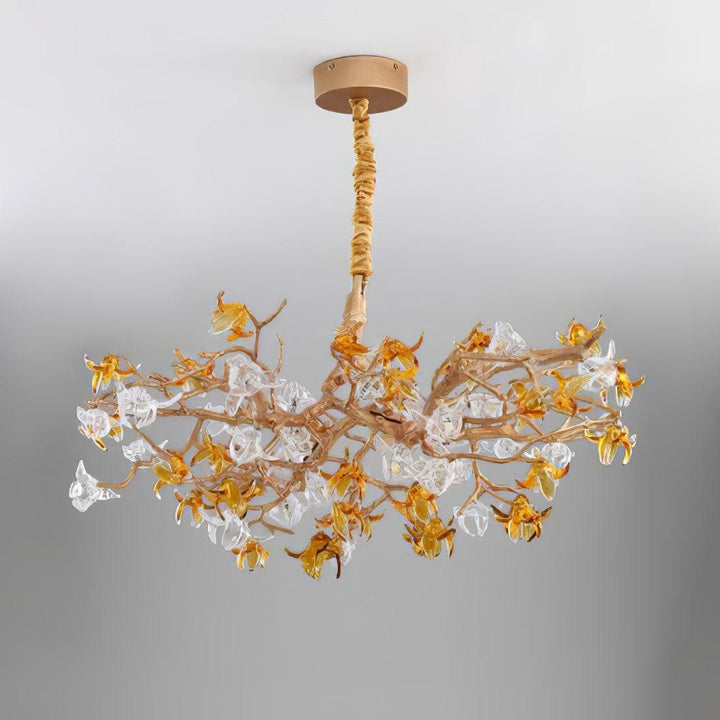 Aosta Brass Branch Chandelier - Vakkerlight