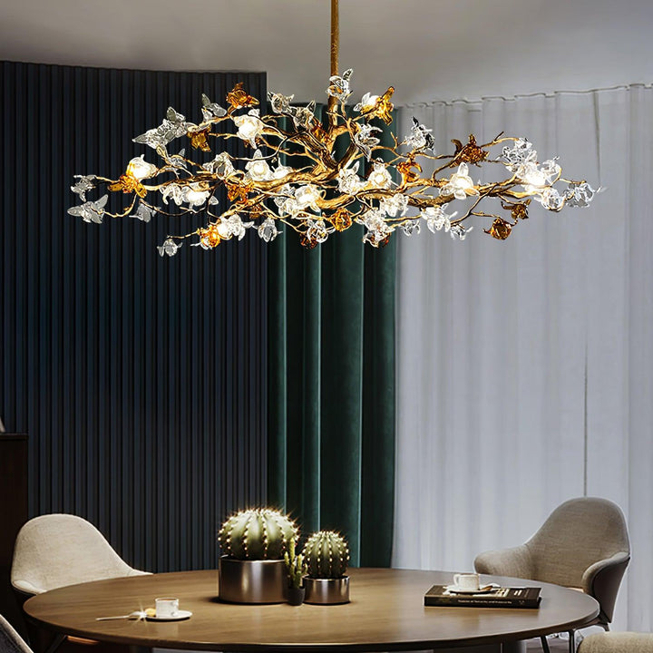 Aosta Brass Branch Chandelier - Vakkerlight