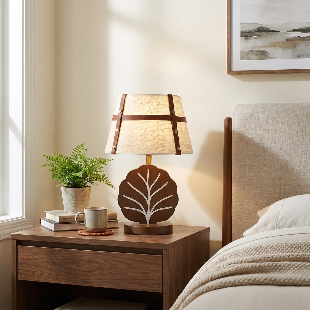 Arbor Ash Wood Table Lamp